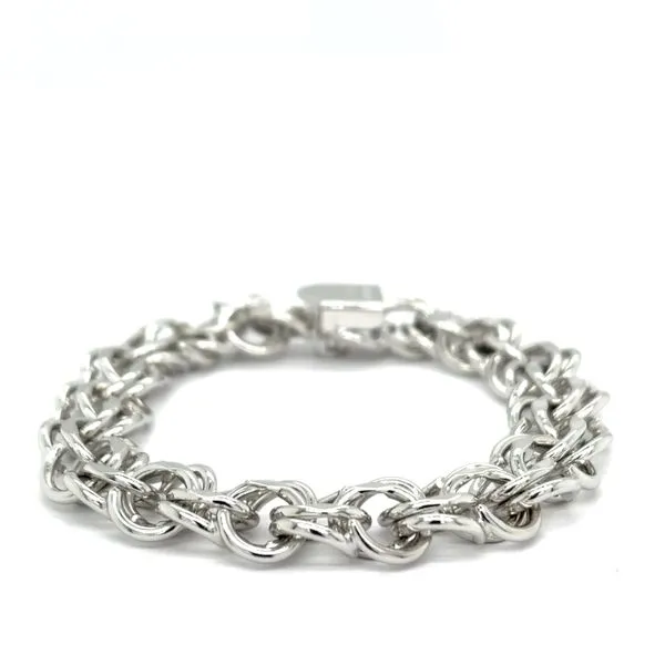 Estate Triple Link Charm Bracelet Image 2 Georgetown Jewelers Wood Dale, IL