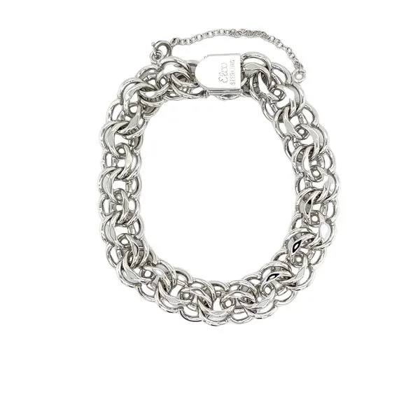 Estate Triple Link Charm Bracelet Georgetown Jewelers Wood Dale, IL