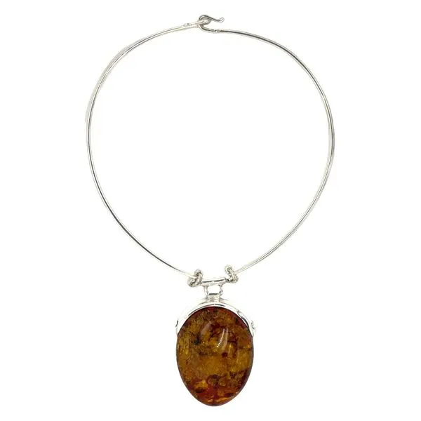 Estate Silver Amber Collar
