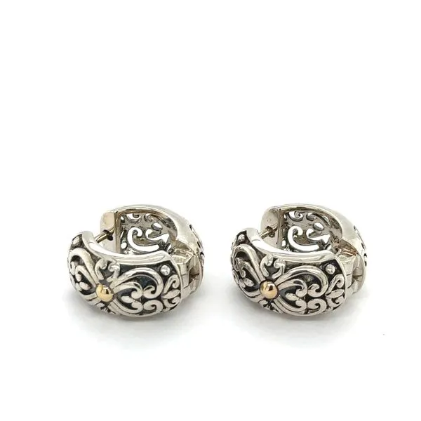 Estate Silver Huggy Earrings Image 2 Georgetown Jewelers Wood Dale, IL