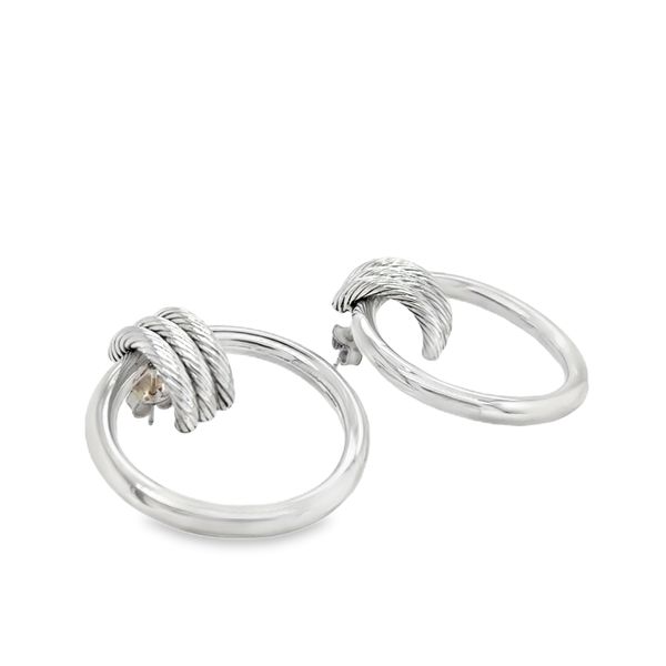 Estate Silver Doorknocker Earrings Georgetown Jewelers Wood Dale, IL