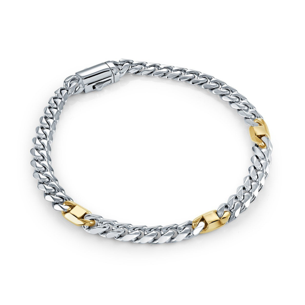 Two Tone Stainless Steel Bracelet Georgetown Jewelers Wood Dale, IL