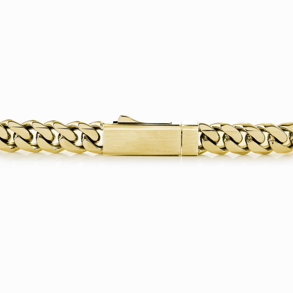 Yellow Gold Plated Stainless Steel Curb Chain 22