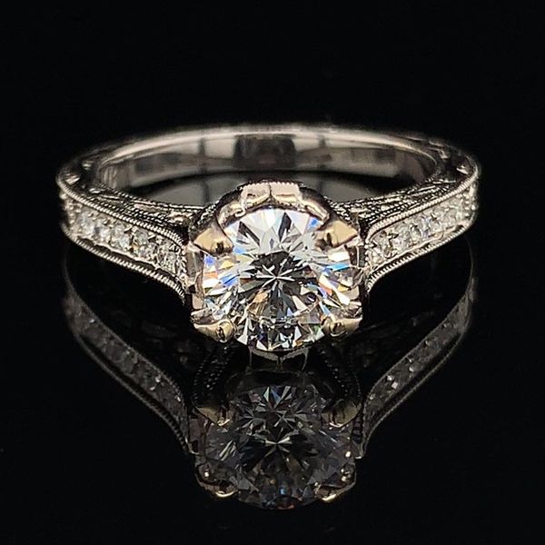 Forever Ten Hearts and Arrows Cut Diamond Engagement Ring Geralds Jewelry Oak Harbor, WA