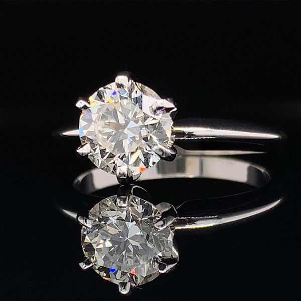 Round Brilliant Cut Diamond Solitaire Engagement Ring, 1.50Ct Image 2 Geralds Jewelry Oak Harbor, WA