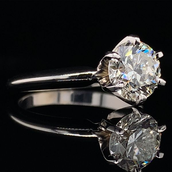 Round Brilliant Cut Diamond Solitaire Engagement Ring, 1.50Ct Image 3 Geralds Jewelry Oak Harbor, WA