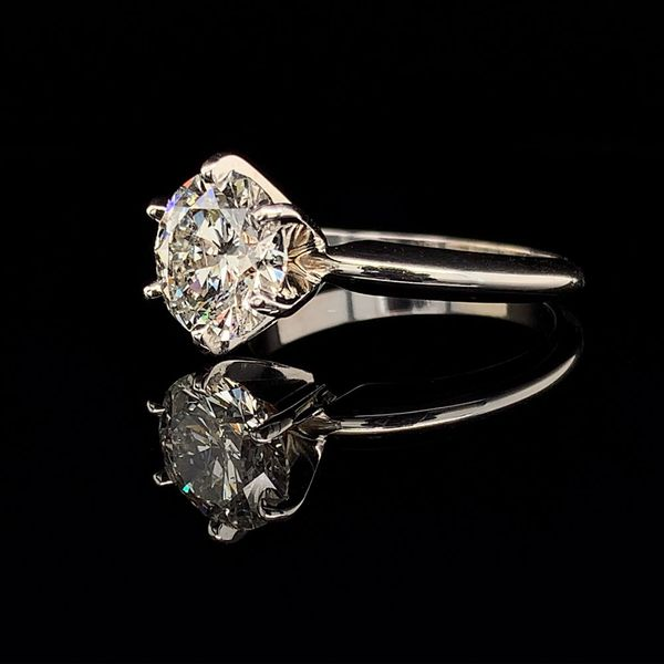 2.08Ct Round Brilliant Cut Diamond Engagement Ring Image 2 Geralds Jewelry Oak Harbor, WA