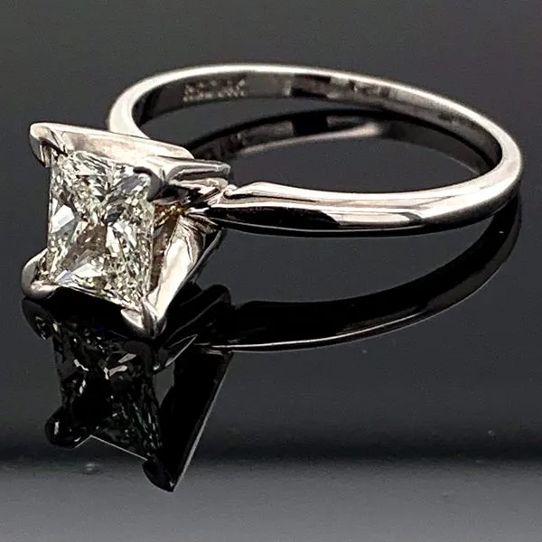 1.47Ct Princess Cut Diamond Engagement Ring Image 2 Geralds Jewelry Oak Harbor, WA