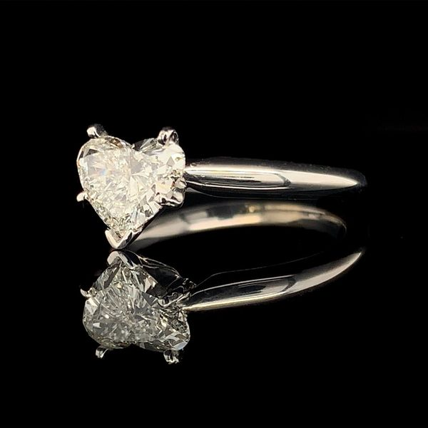 Heart Shape Diamond Solitaire Engagement Ring Image 2 Geralds Jewelry Oak Harbor, WA