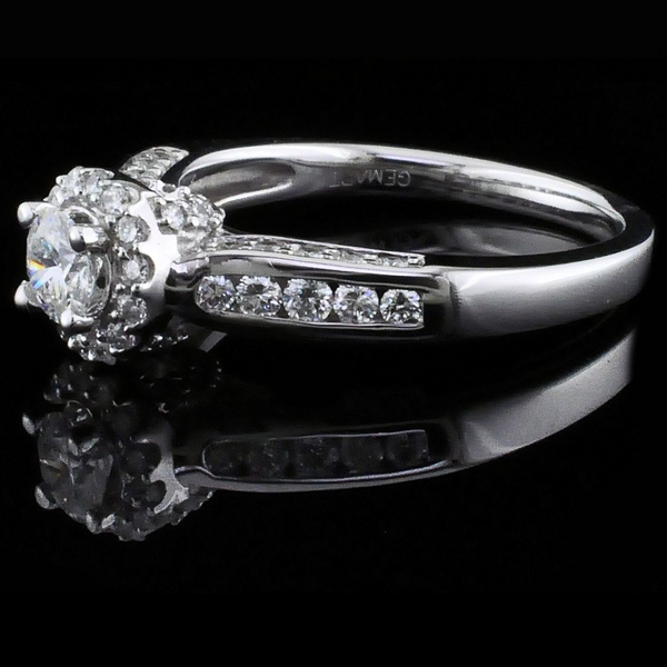 Halo Style Diamond Engagement Ring Image 2 Geralds Jewelry Oak Harbor, WA