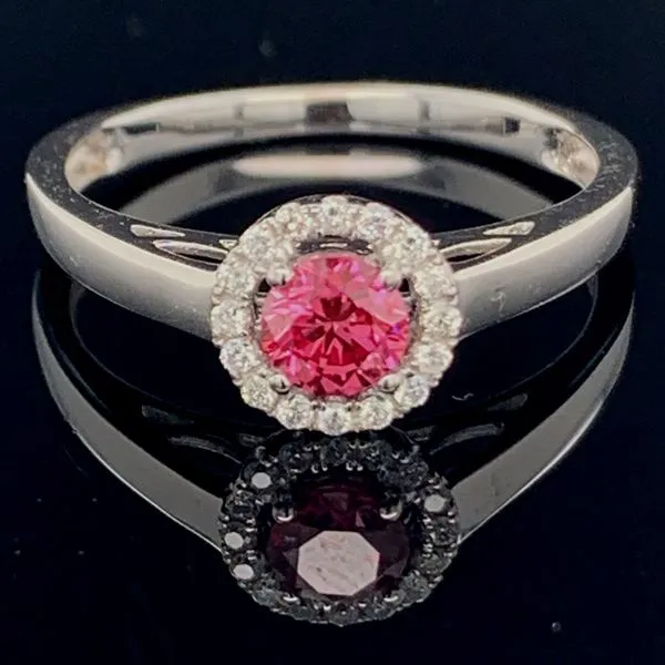 Pink Diamond Wedding Set Image 3 Geralds Jewelry Oak Harbor, WA