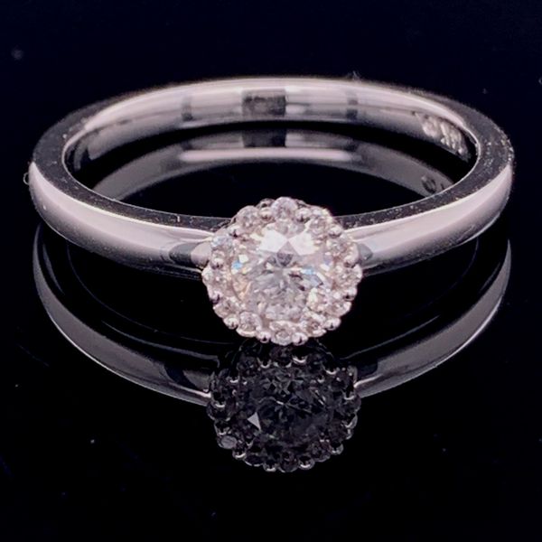 Diamond Cluster Engagement Set Image 4 Geralds Jewelry Oak Harbor, WA