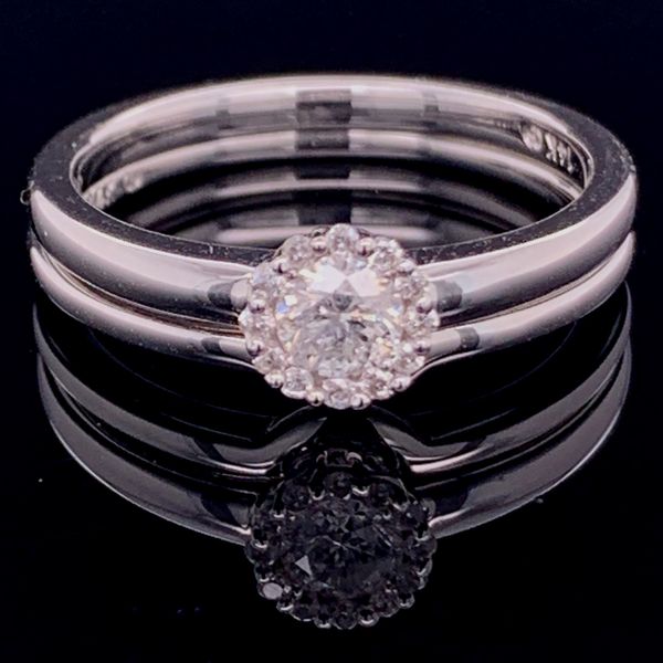 Diamond Cluster Engagement Set Geralds Jewelry Oak Harbor, WA