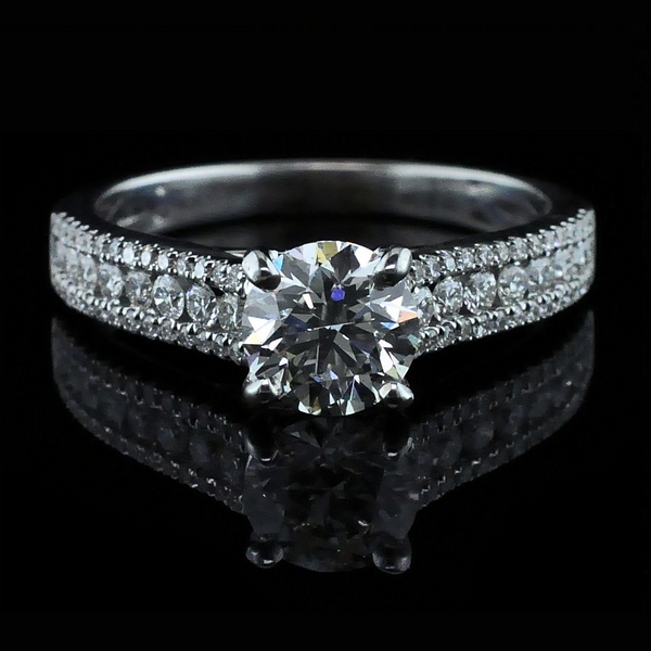 Hearts and Arrows Cut Diamond Engagement Ring Geralds Jewelry Oak Harbor, WA
