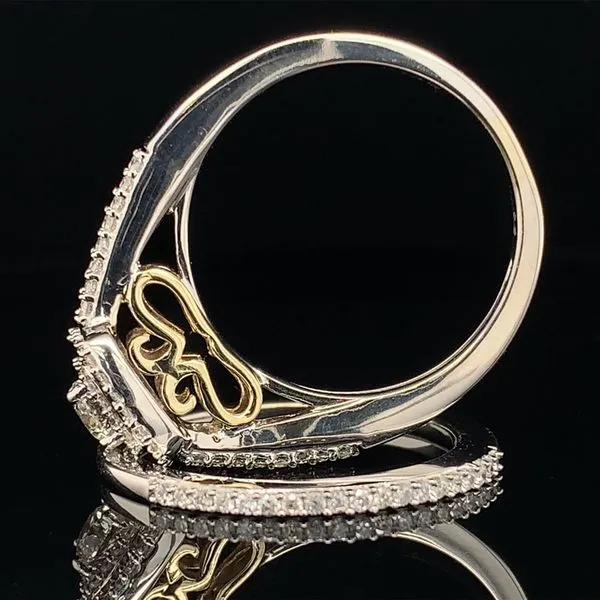 Two-Tone Diamond Wedding Set, 