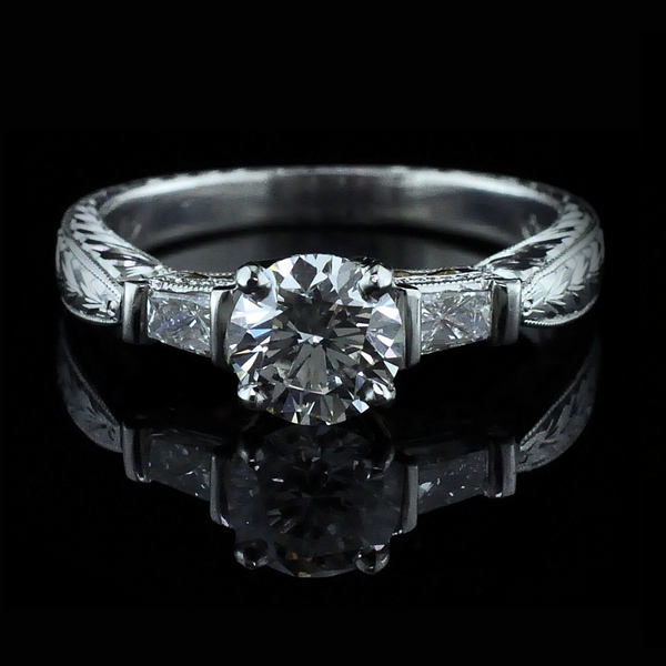 Platinum/18K Yellow Gold Diamond Engagement Ring Geralds Jewelry Oak Harbor, WA