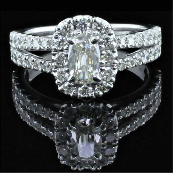 Henri Daussi Diamond Engagement Ring, 1.41ct Total Diamond Weight Geralds Jewelry Oak Harbor, WA