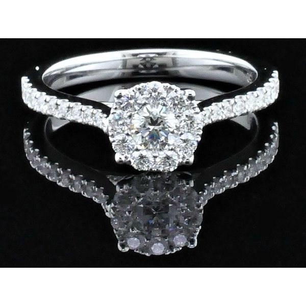 Diamond Cluster Engagement Ring Geralds Jewelry Oak Harbor, WA