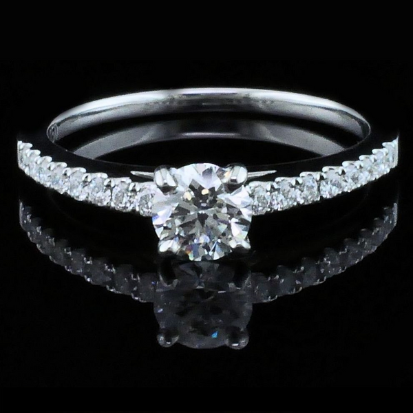 Hearts & Arrows Cut Diamond Engagement Ring Geralds Jewelry Oak Harbor, WA