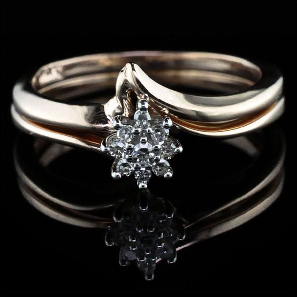 10K Rose Gold Diamond Wedding Set Geralds Jewelry Oak Harbor, WA