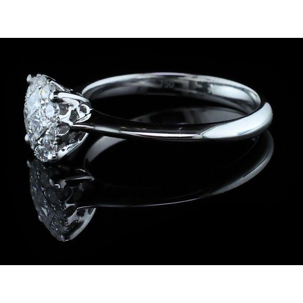 18K Diamond Cluster Engagement Ring Image 2 Geralds Jewelry Oak Harbor, WA