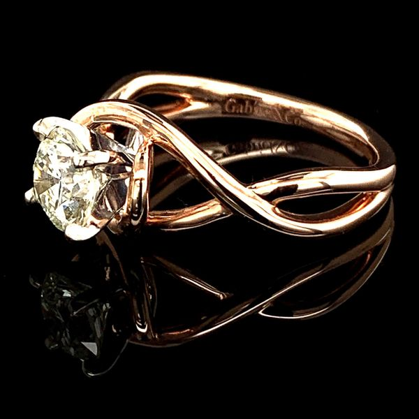 1.02Ct Rose Gold Free Form Engagement Ring Image 2 Geralds Jewelry Oak Harbor, WA