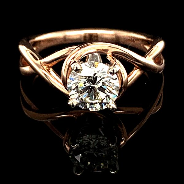1.02Ct Rose Gold Free Form Engagement Ring Geralds Jewelry Oak Harbor, WA