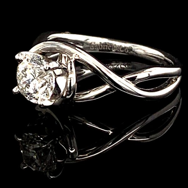 Free Form Diamond Engagement Ring, .90Ct Image 2 Geralds Jewelry Oak Harbor, WA
