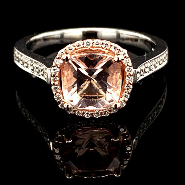 Morganite and Diamond Engagement Ring Geralds Jewelry Oak Harbor, WA