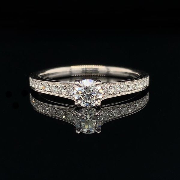 Hearts And Arrows Diamond Engagement Ring Geralds Jewelry Oak Harbor, WA