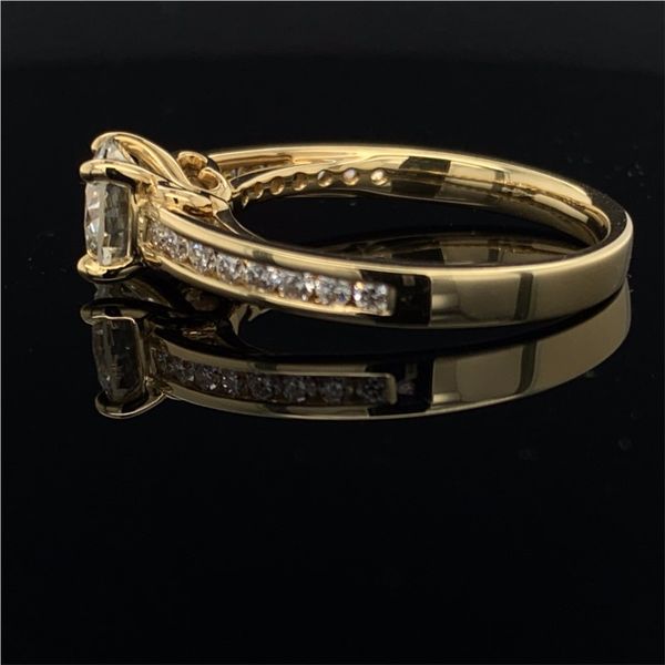 18K Yellow Gold And Diamond Engagement Ring Image 2 Geralds Jewelry Oak Harbor, WA