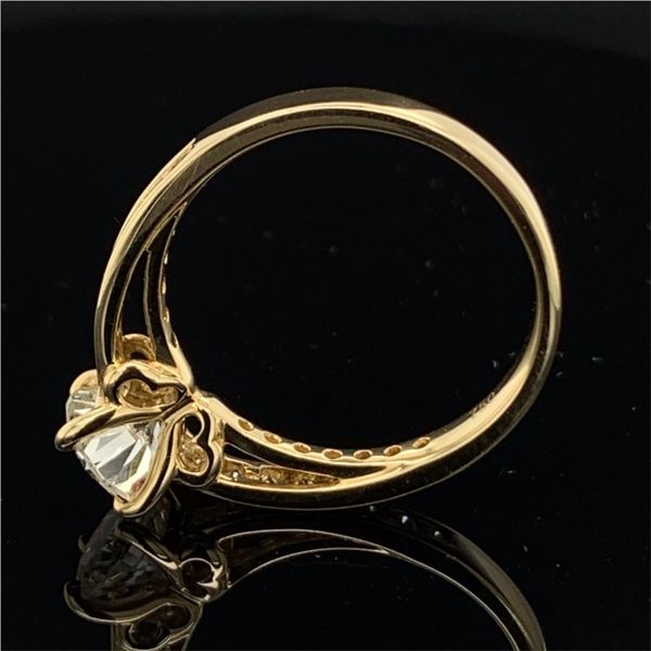 18K Yellow Gold And Diamond Engagement Ring Image 3 Geralds Jewelry Oak Harbor, WA