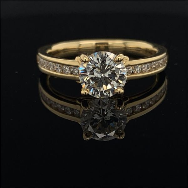18K Yellow Gold And Diamond Engagement Ring Geralds Jewelry Oak Harbor, WA