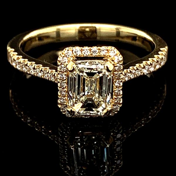 Emerald Cut Center Diamond Engagement Ring Geralds Jewelry Oak Harbor, WA