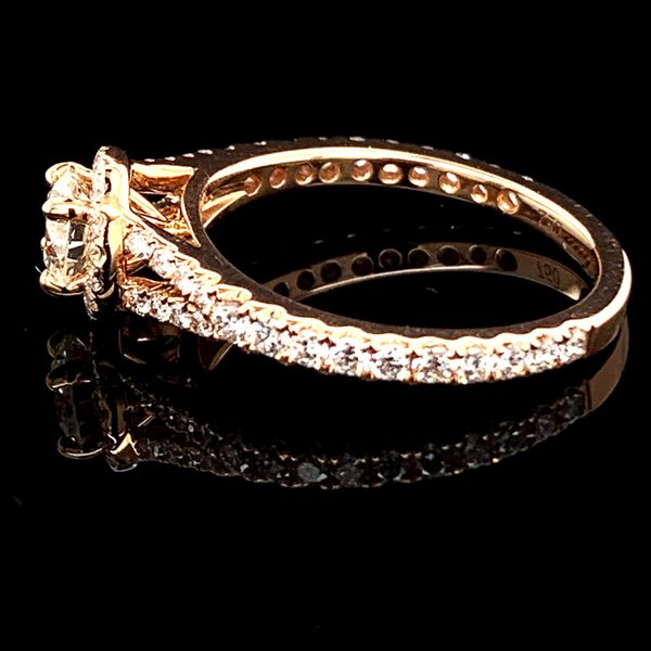 Diamond Halo Style Engagement Ring, 1.13Ct Total Weight Image 3 Geralds Jewelry Oak Harbor, WA