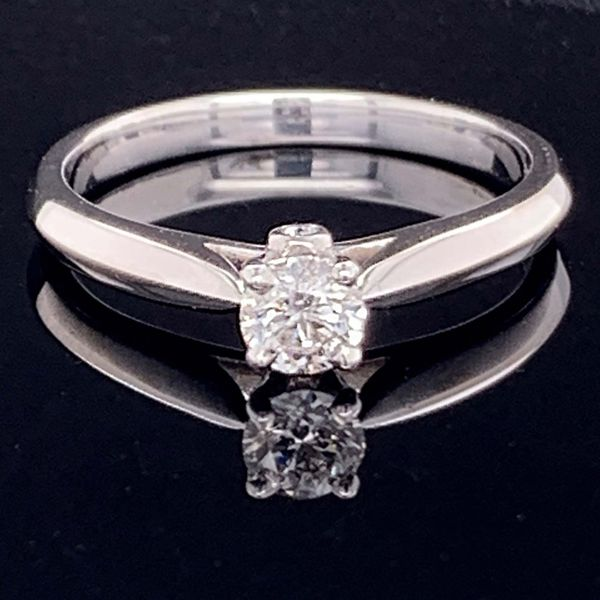 Hearts And Arrows Diamond Solitaire Engagement Ring Geralds Jewelry Oak Harbor, WA