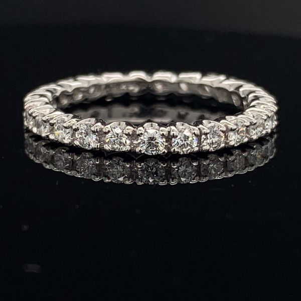 Cushion Center Eternity Band Style Wedding Set Image 4 Geralds Jewelry Oak Harbor, WA