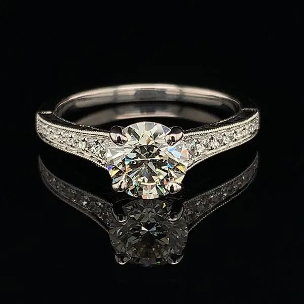 Gold Hearts And Arrows Diamond Engagement Ring Geralds Jewelry Oak Harbor, WA