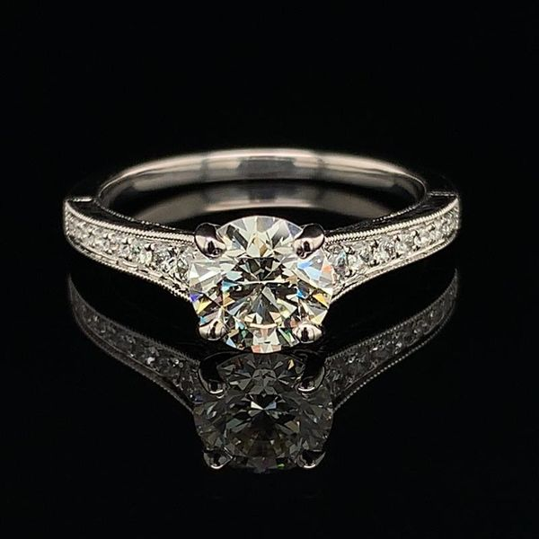Gold Hearts And Arrows Diamond Engagement Ring Geralds Jewelry Oak Harbor, WA