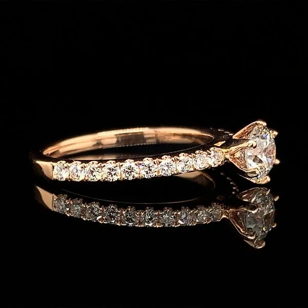 Hearts And Arrows Center Diamond Engagement Ring Image 3 Geralds Jewelry Oak Harbor, WA