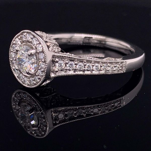 .585 Platinum And Diamond Engagement Ring Image 2 Geralds Jewelry Oak Harbor, WA