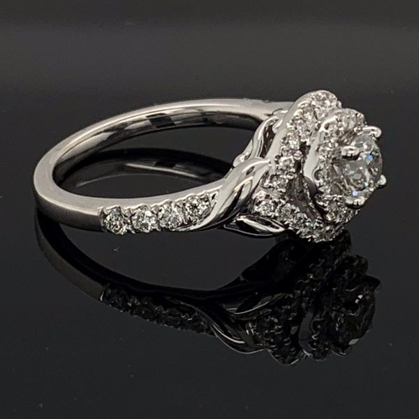 White Gold And Diamond Ladies Engagement Ring Image 2 Geralds Jewelry Oak Harbor, WA
