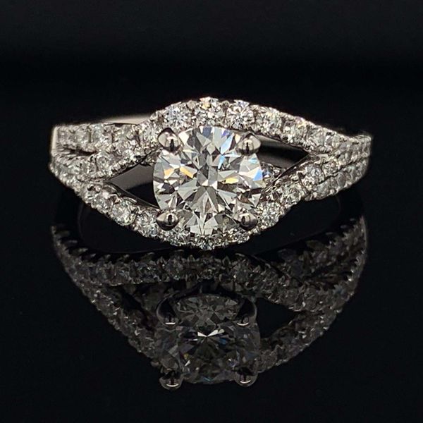 Hearts And Arrows Diamond Wedding Set 2.10Ct Total Diamond Weight Image 3 Geralds Jewelry Oak Harbor, WA