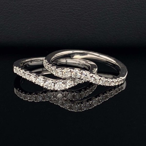 Hearts And Arrows Diamond Wedding Set 2.10Ct Total Diamond Weight Image 4 Geralds Jewelry Oak Harbor, WA