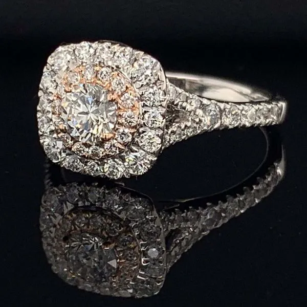 White and Rose Gold Diamond Ladies Wedding Set Image 3 Geralds Jewelry Oak Harbor, WA