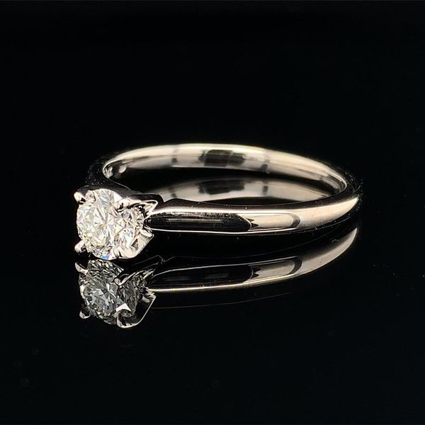 .36ct Round Hearts & Arrows Diamond Solitaire Engagement Ring Image 2 Geralds Jewelry Oak Harbor, WA