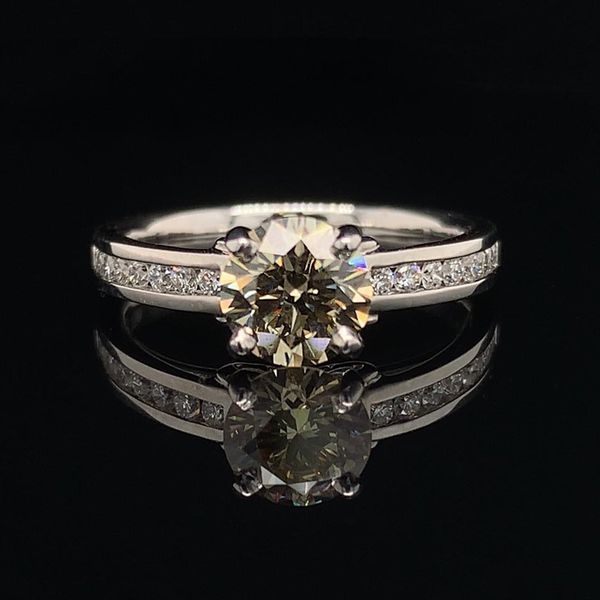 Fancy Light Brown Center Diamond Ring Geralds Jewelry Oak Harbor, WA