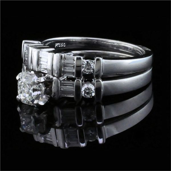 Platinum And Diamond Wedding Set Image 2 Geralds Jewelry Oak Harbor, WA