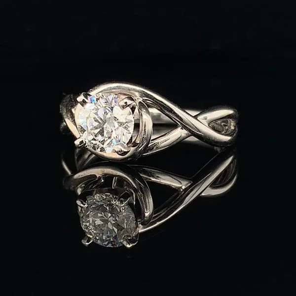 Free Form Diamond Engagement Ring, .90Ct Image 2 Geralds Jewelry Oak Harbor, WA