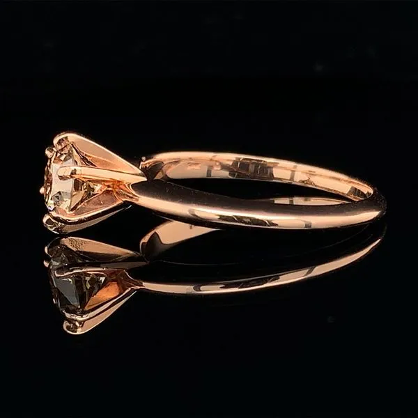 1.03Ct Rose Gold Diamond Solitaire Engagement Ring Image 3 Geralds Jewelry Oak Harbor, WA